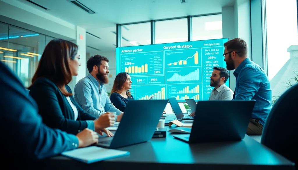 Boost your brand’s growth with an Amazon growth partner in a dynamic business setting.