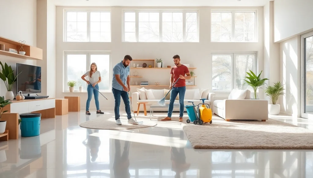 Efficient Move Out Cleaning Camarillo service showcasing sparkling clean interiors and professional cleaners.