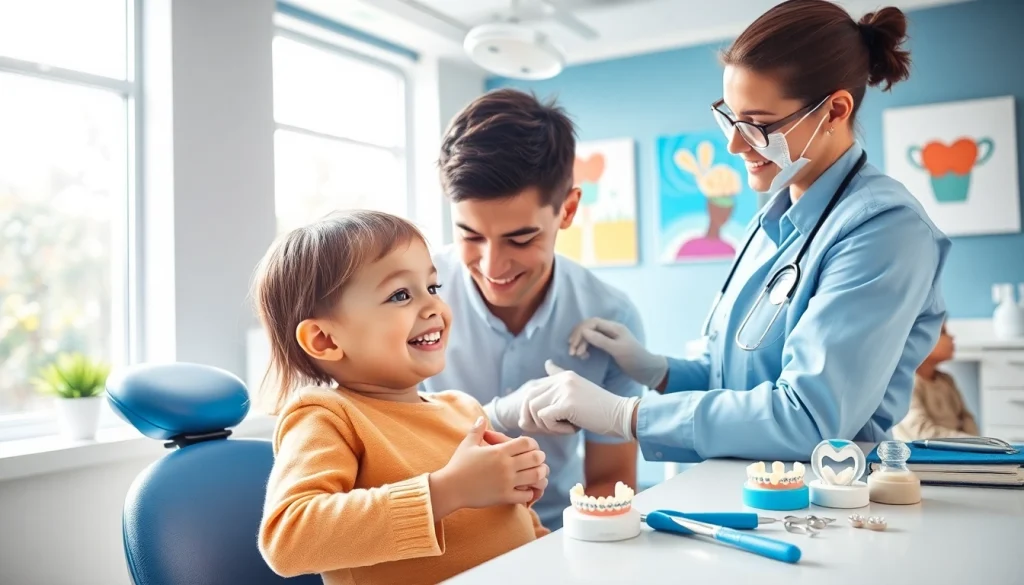 Providing orthodontic near me care to children in a bright and welcoming dental clinic.