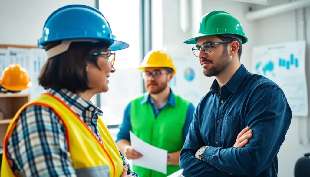 Showcasing Provo EHS Consulting with a professional consultant in a dynamic office environment.