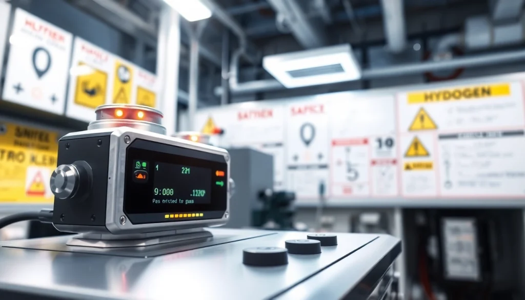 Enhance safety with hydrogen detection technology in a high-tech lab.