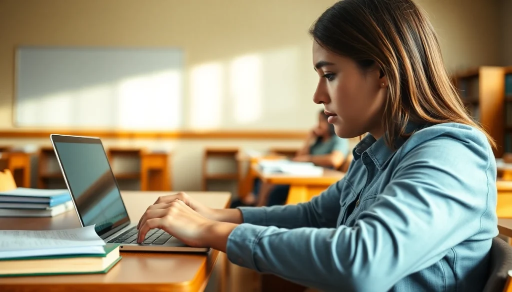 Explore NVQ Answers in a focused learning environment, showcasing a student engaging with course materials.
