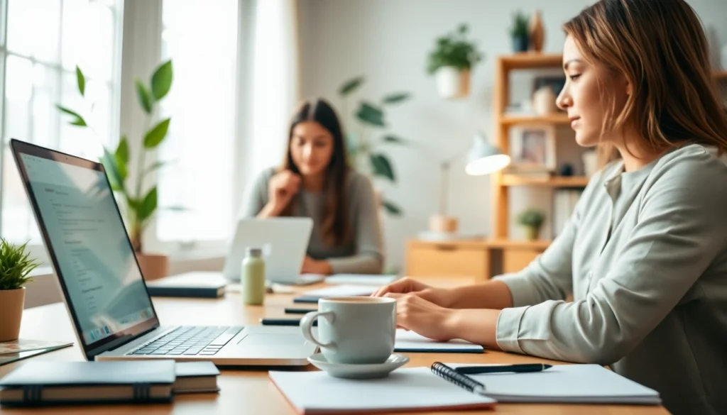 Explore remote jobs part time with professional individuals working in a cozy home office environment.