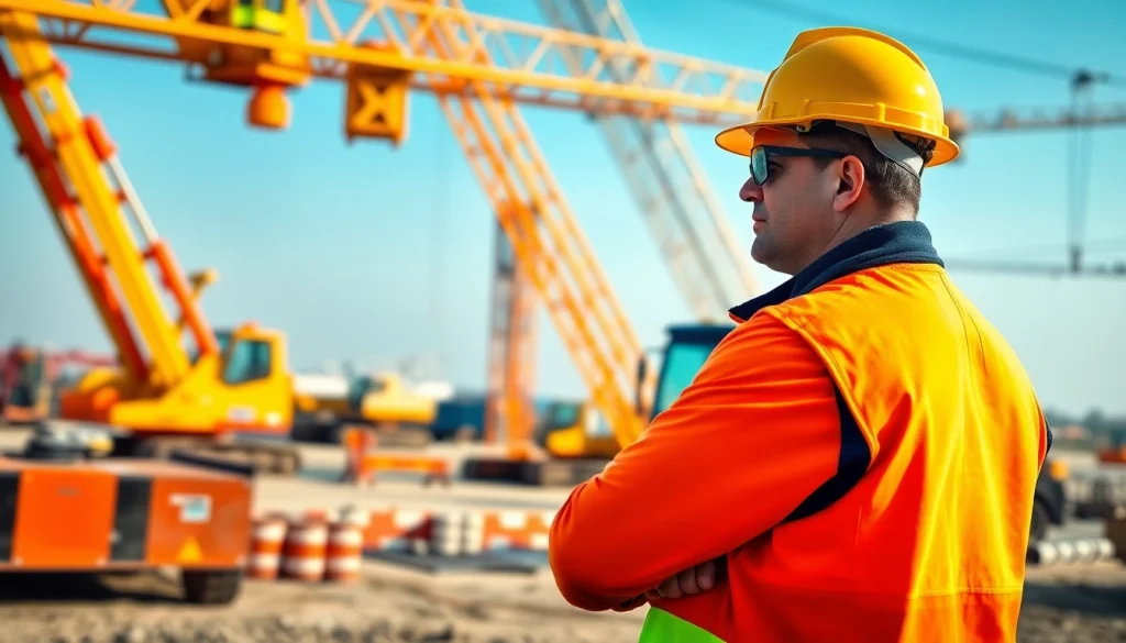 NVQ Level 4 Crane supervisor answers showcase a supervisor managing a crane operation on-site.