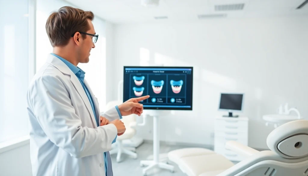 Find the best orthodontic near me with a friendly professional consultation scene.