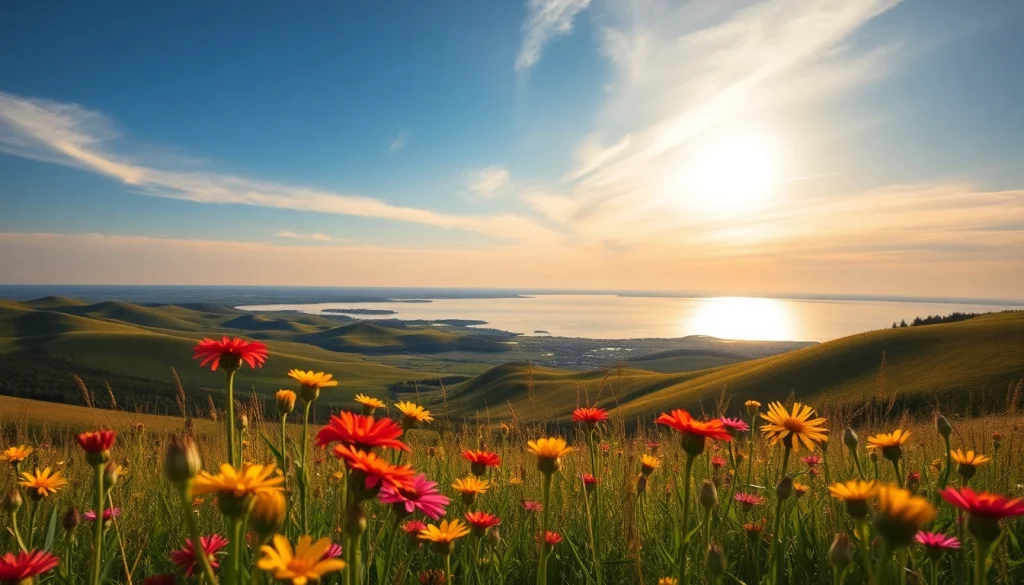 Experience Manitoba's natural beauty with vibrant wildflowers and stunning landscapes.