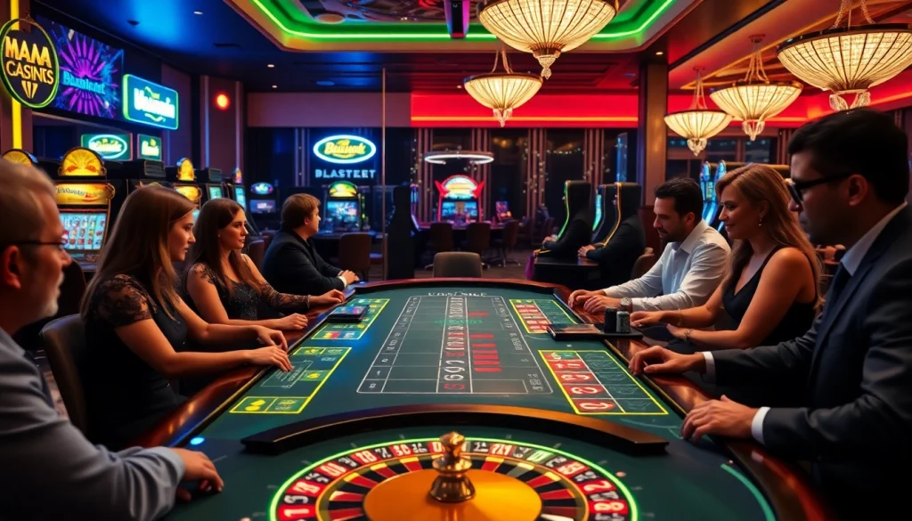Engage in thrilling games at TPower casino with dynamic dealers in a luxurious setting.