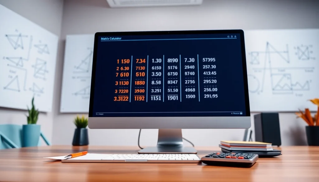 Utilize the Matrix Calculator to solve complex mathematical operations efficiently.