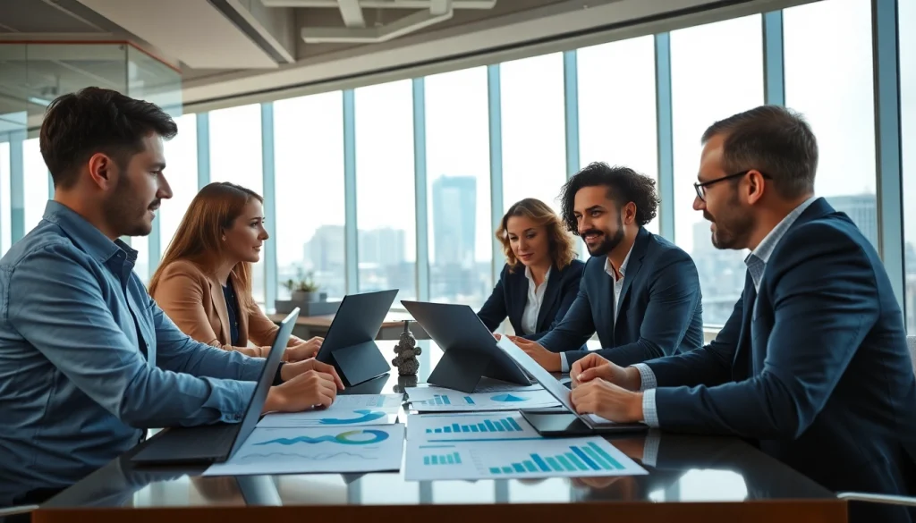 Analyze competitive intelligence strategies in a modern business meeting setting.
