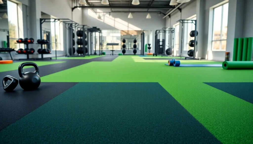 Compra Pisos para gym precios con variedad y calidad en un gimnasio moderno.
