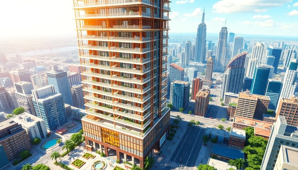 Play Sim Tower by managing a vibrant skyscraper filled with amenities in an urban setting.