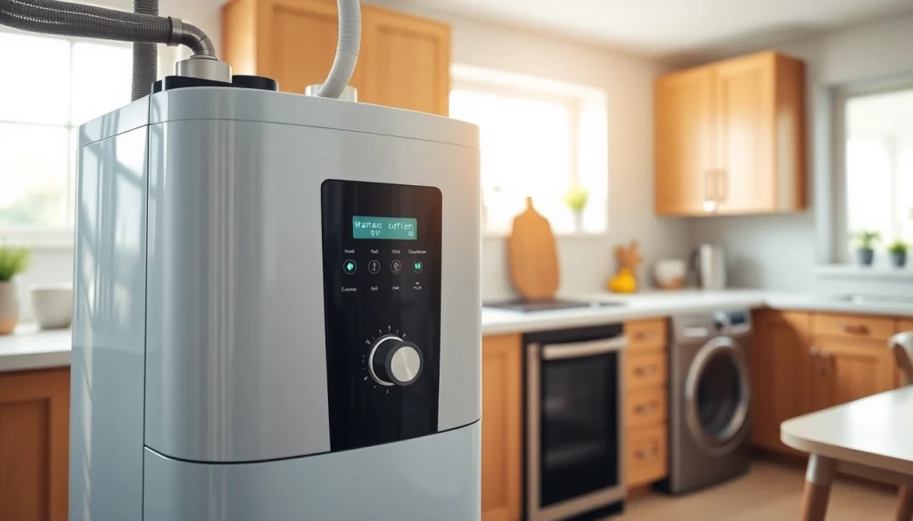 Explore the best water softener for home use in a modern kitchen setting, showcasing its sleek efficiency.