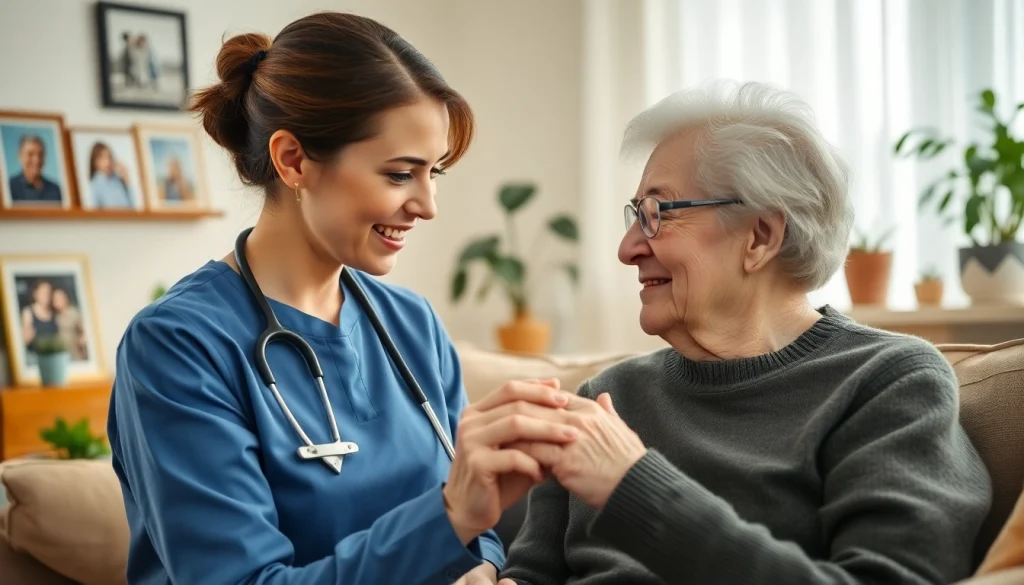 Providing compassionate senior care austin tx in a cozy home environment with warm lighting.