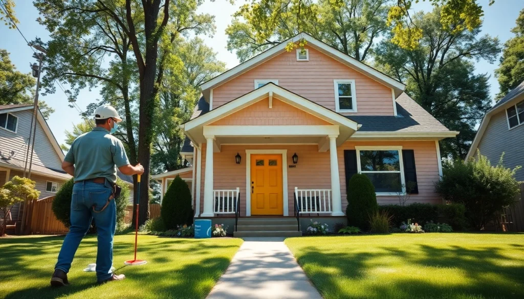 Skillful exterior painting Saint Paul MN on a charming suburban home, highlighting vibrant colors and craftsmanship.