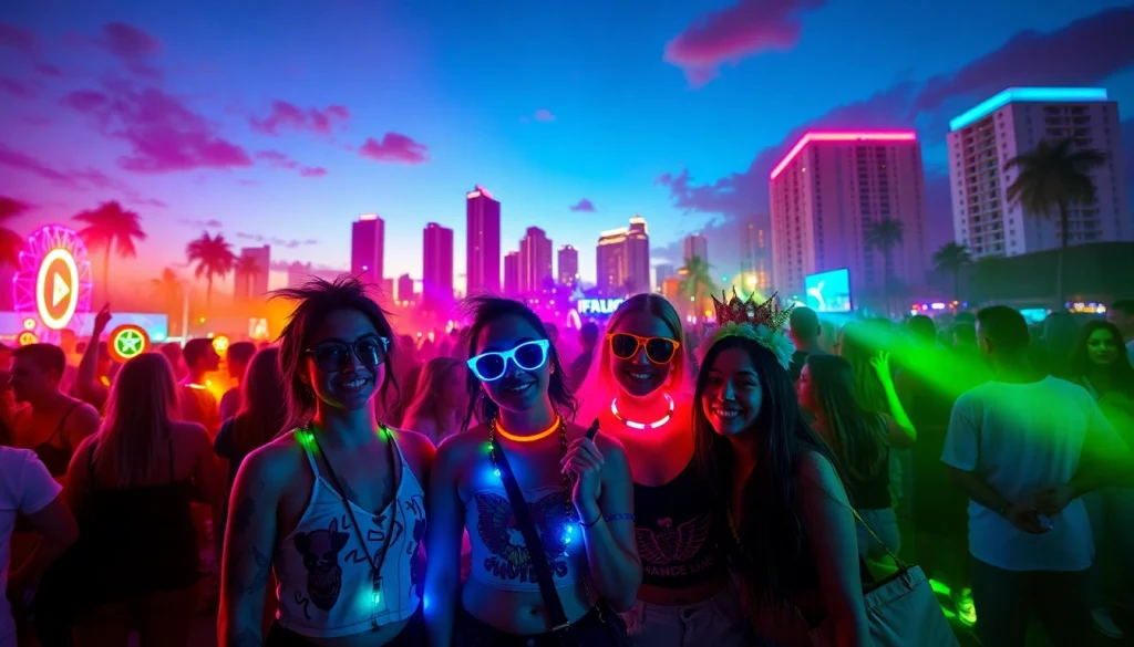 Explore rave store miami with vibrant festival outfits and colorful accessories.