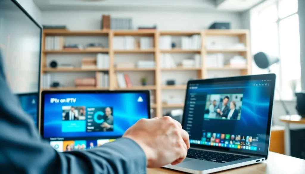 Comprar Listas IPTV en una interfaz moderna con opciones digitales y tecnología.