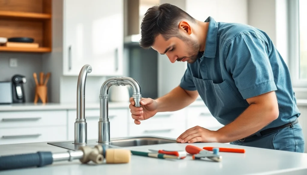 Fixing a pipe as a plumber kngihtdale emphasizes quality and professionalism.