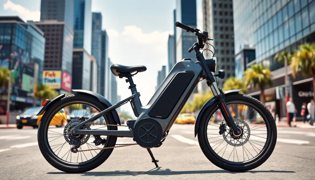 Experience the E Ride Pro SS Street Legal electric bike in an urban setting featuring its sleek design and modern features.