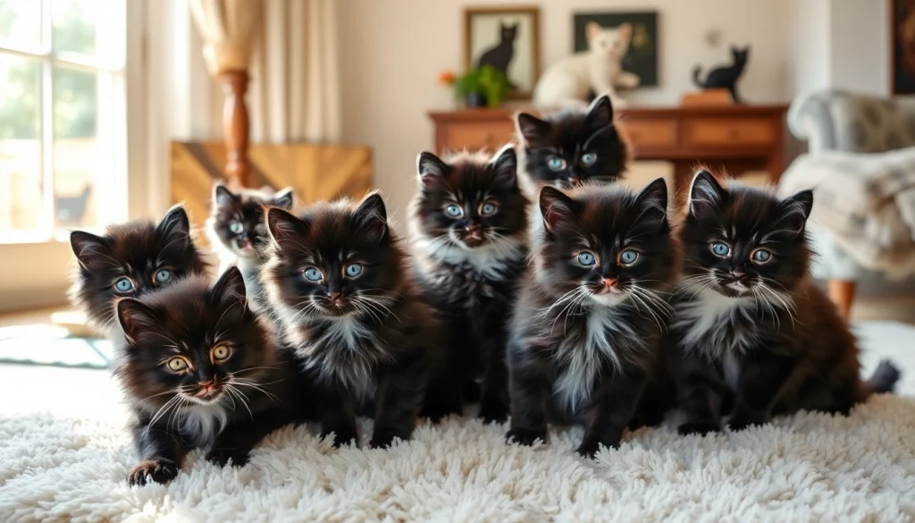 Engage with Maine Coon kittens for sale Oakland in a cozy indoor setting, showcasing their playful and relaxed nature.