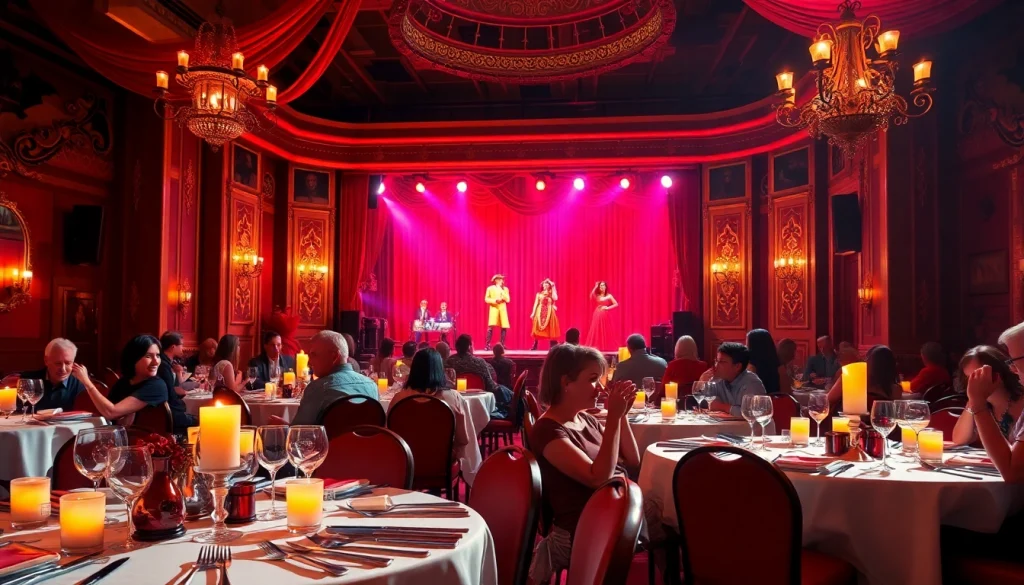 Experience exquisite dinner theater in las vegas with lively performances and elegant dining atmosphere