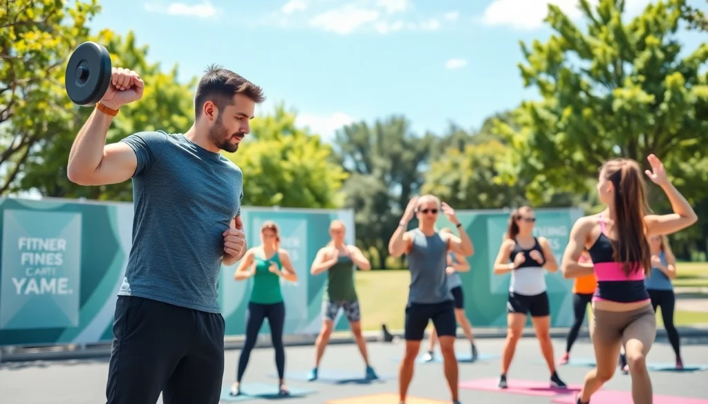 Engaging session with Personal Trainers in Tonbridge focused on diverse fitness activities, showcasing expert guidance.