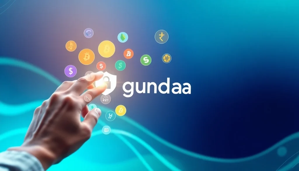 Engaging user managing cryptocurrencies with guarda wallet on a sleek touchscreen interface.