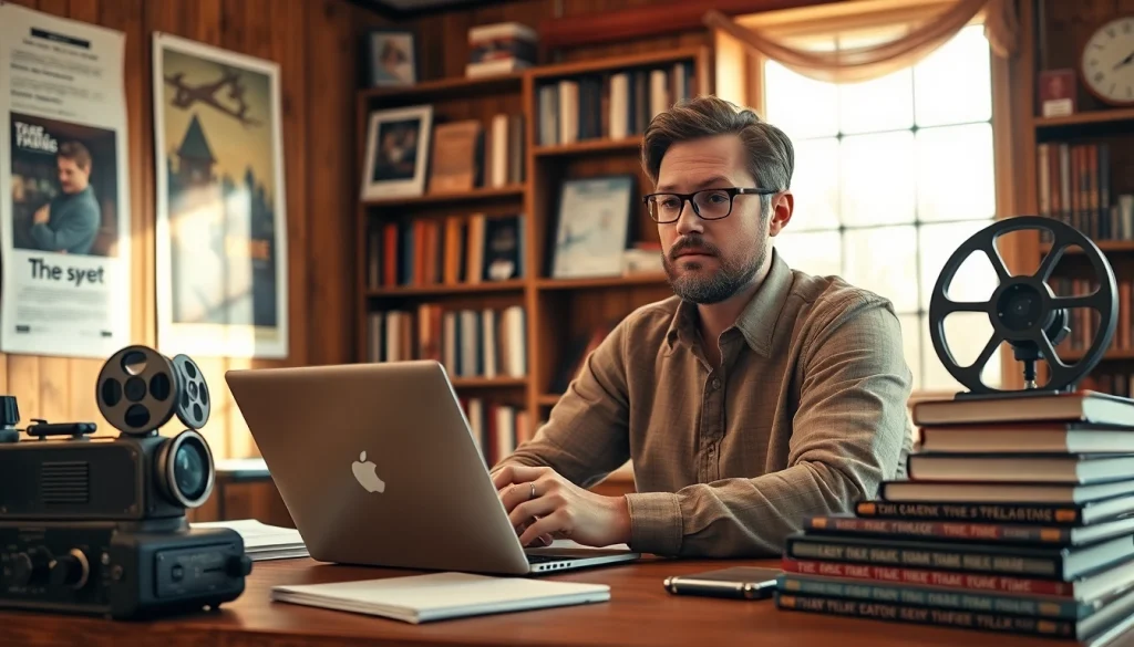Analyze films with insights from http://everymoviehasalesson.com in a cozy, educational library setting.