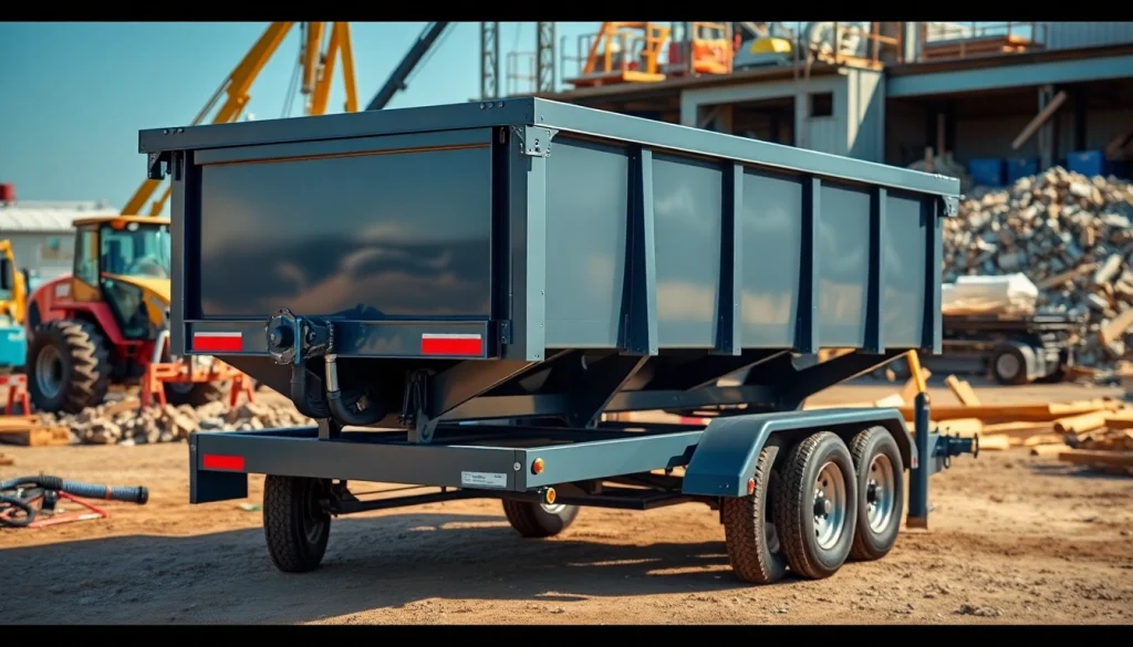 Explore premium dumpster trailers for sale featuring robust designs and practical applications.