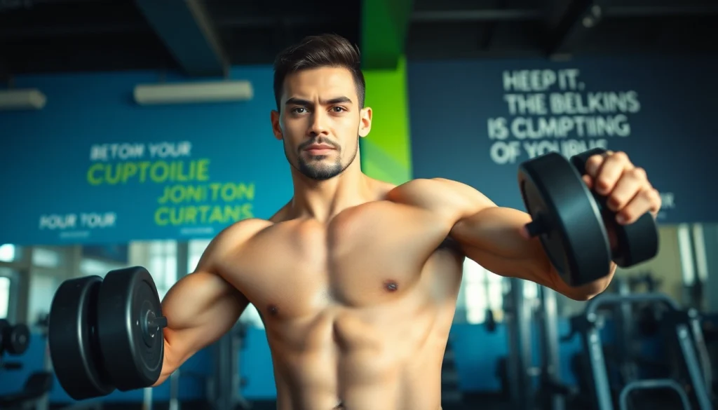 Fitness enthusiast lifting weights, representing the best fat burner for women/men and promoting healthy weight loss.